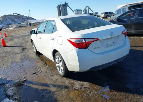 2015 Toyota Corolla Le from USA, damaged, VIN 2T1BURHE1FC307287